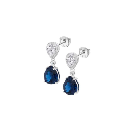 Pendientes Lotus Silver Colors Circonitas Azules LP3788-4/2