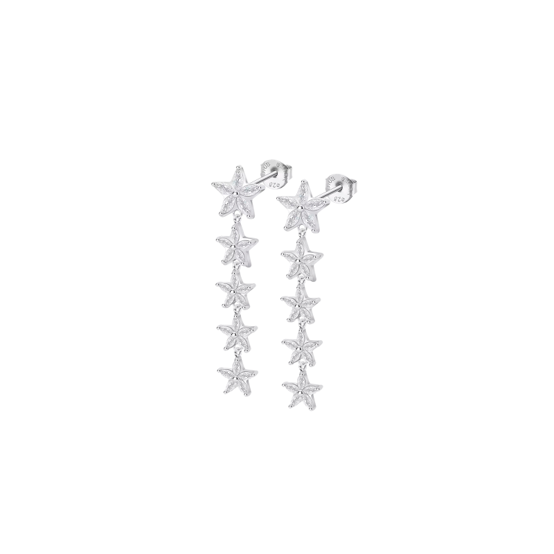 Pendientes Lotus Silver Glam Flores LP3798-4/1 Pendientes Lotus Silver Glam Flores LP3798-4/1