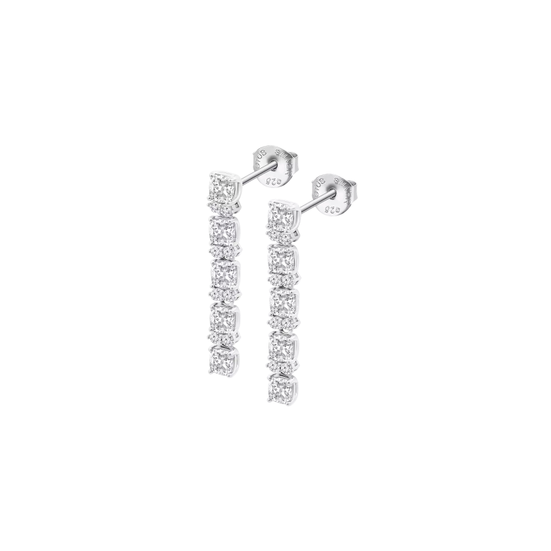Pendientes Lotus Silver Glam Circonitas Acabado Brillante LP3839-4/1