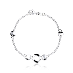 Pulsera Plata primera ley 18cm "Spiral"