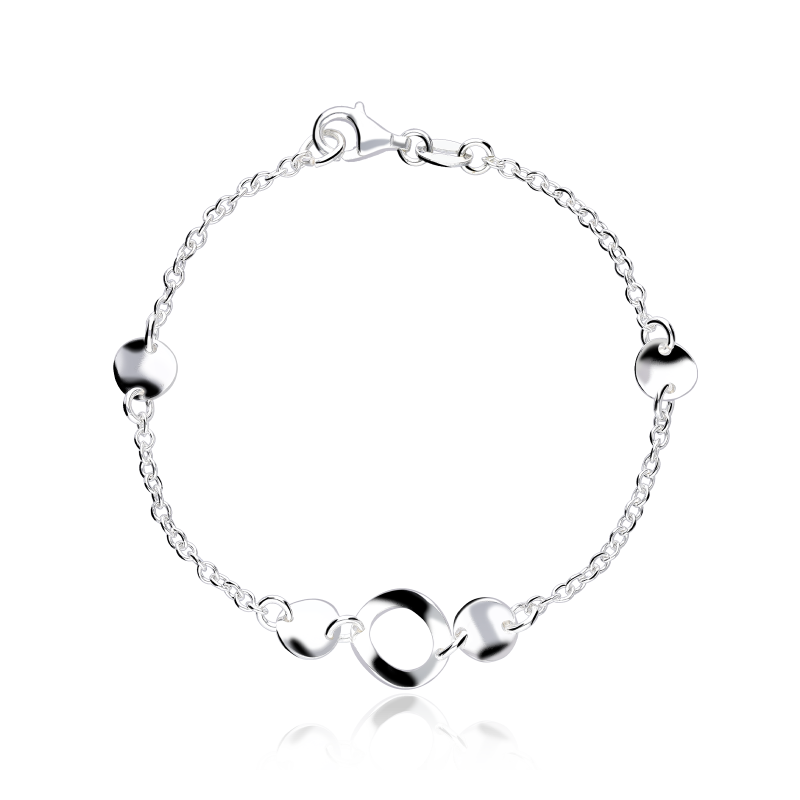 Pulsera Plata primera ley 18cm "Spiral"