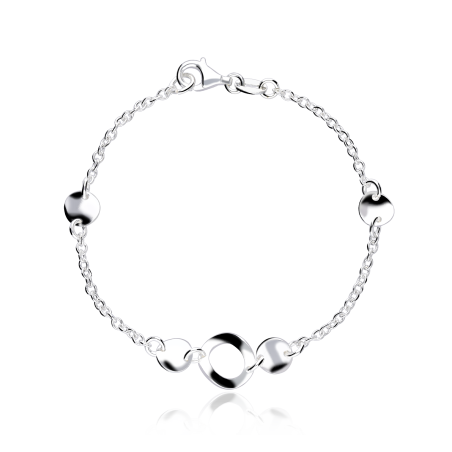 Pulsera Plata primera ley 18cm "Spiral"