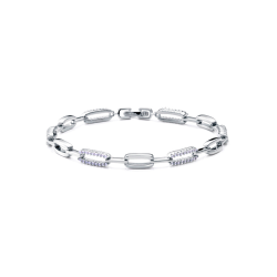 Pulsera Viceroy Mujer Plata Eslabones y Circonitas 9142P000-30