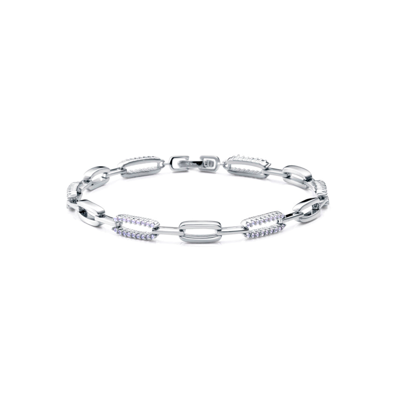 Pulsera Viceroy Mujer Plata Eslabones y Circonitas 9142P000-30