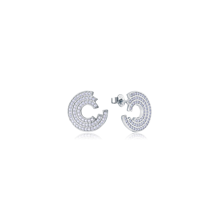 Pendientes Viceroy Mujer Plata Círculos Abiertos 9128E000-30