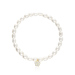 Pulsera Oro 18k y Perlas Cultivadas "Margherite"