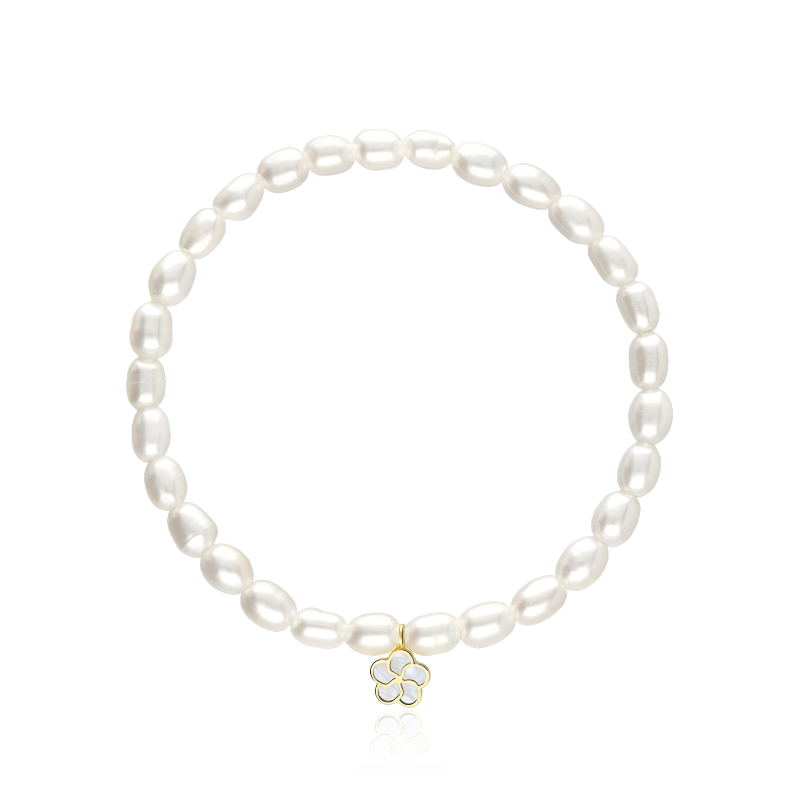 Pulsera Oro 18k y Perlas Cultivadas "Margherite"