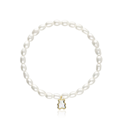 Pulsera Oro 18 k y Perlas Cultivadas "Lully Bear"