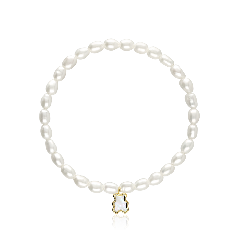 Pulsera Oro 18 k y Perlas Cultivadas "Lully Bear"