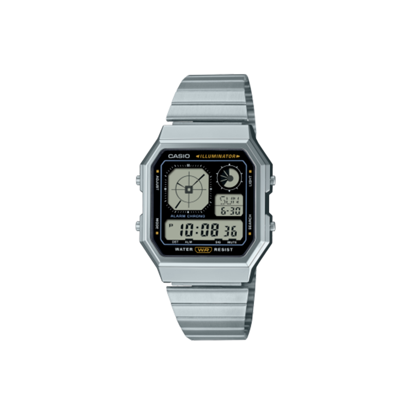 Reloj Casio Vintage Digital Acero Inoxidable A130WE-1AEF