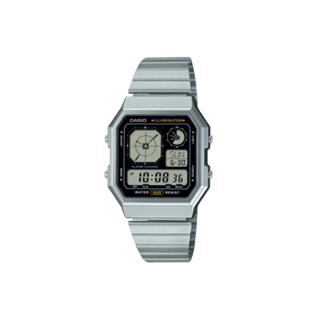 Reloj Casio Vintage Digital Acero Inoxidable A130WE-1AEF
