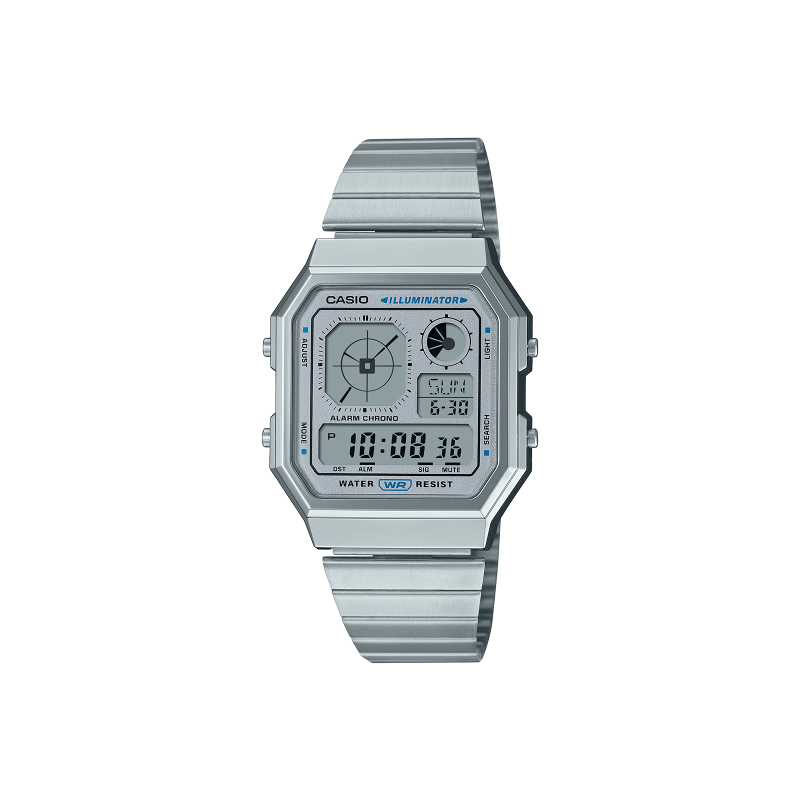 Reloj Casio Vintage Digital Acero Inoxidable A130WE-7AEF