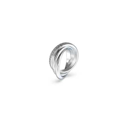 Anillo Guess Mujer Entrelazado Circonitas JUBR04067JWRH
