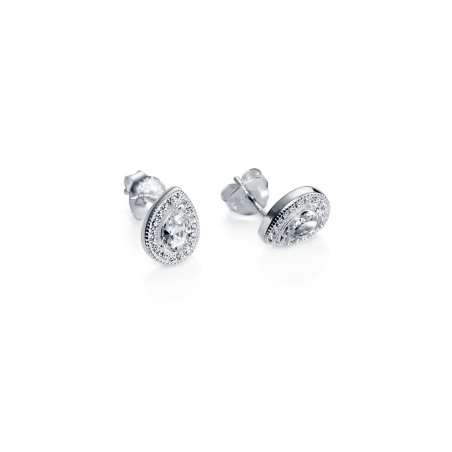 Pendientes Viceroy Mujer Plata Lágrima Con Circonita 7009E000-50
