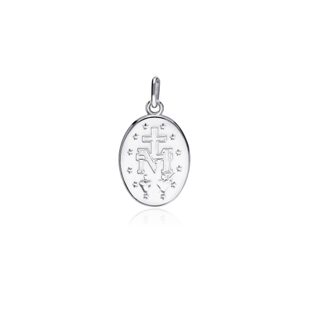 Medalla Oro 18k brillo "Mi Virgen"