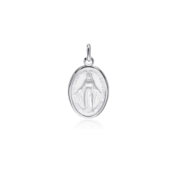 Medalla Oro 18k brillo "Mi Virgen"