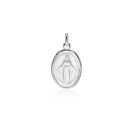 Medalla Oro 18k brillo "Mi Virgen"