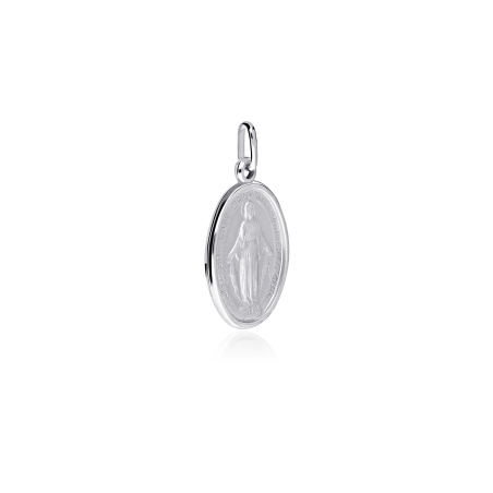 Medalla Oro 18k brillo "Mi Virgen"