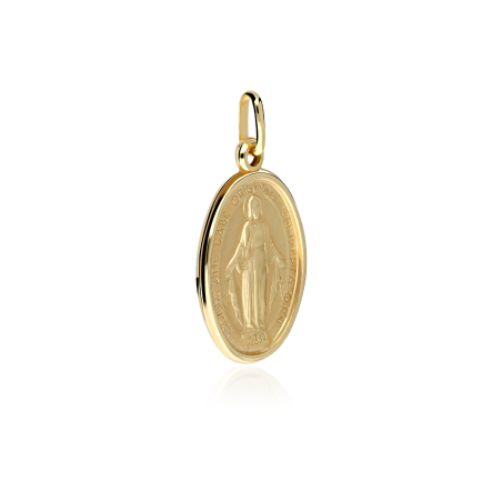 Medalla Oro 18k brillo "Mi Virgen"