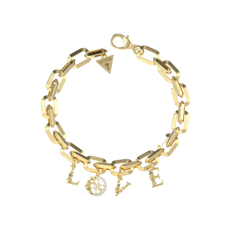Pulsera Guess Mujer 4Love Acero Dorado JUBB05031JWYGS
