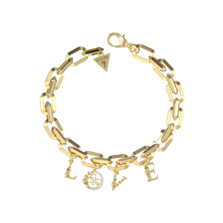 Pulsera Guess Mujer 4Love Acero Dorado JUBB05031JWYGS