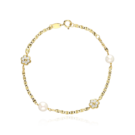 Pulsera "Magical" Perlas y Oro 18k