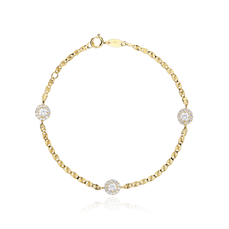 Pulsera "Ice Star" oro 18k