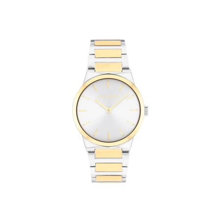 Reloj Calvin Klein Mujer Linear Elegance Bicolor 25100113