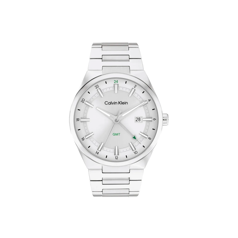 Reloj Calvin Klein Hombre Acero Esfera Blanca 25200489