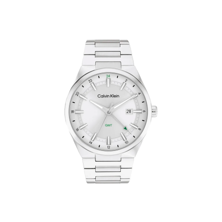 Reloj Calvin Klein Hombre Acero Esfera Blanca 25200489