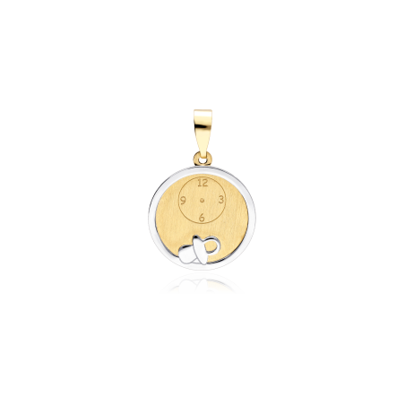Medalla Oro Chupete y Reloj