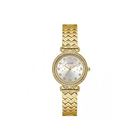 Reloj Guess Mujer Enchantment Acero Esfera Dorada GW0763L2