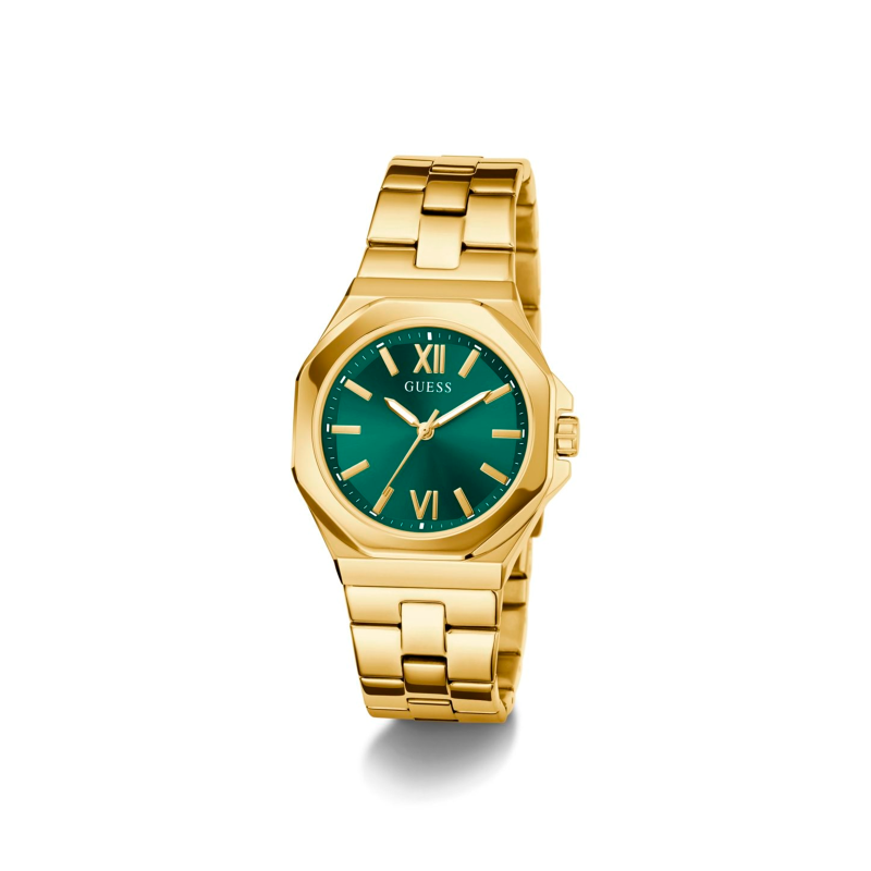 Reloj Guess Mujer Empress Acero Esfera Verde GW0873L2