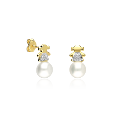 Pendientes Oro 18 k y Perlas cultivadas "Amanda"