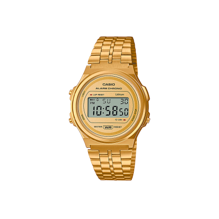Reloj Casio Vintage Unisex Acero Dorado A171WEG-9AEF