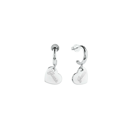 Pendientes Guess Mujer Vintage Acero Corazón  JUBE05151JWRHWHT-U