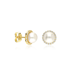Pendientes Oro 18 k y Perlas cultivadas "Beatriz"