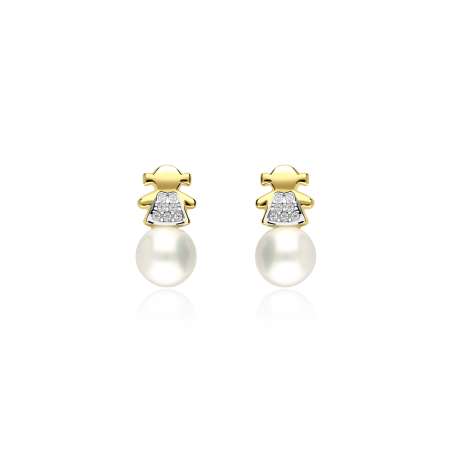 CONJUNTO "AMANDA" ORO 18K PERLAS CULTIVADAS