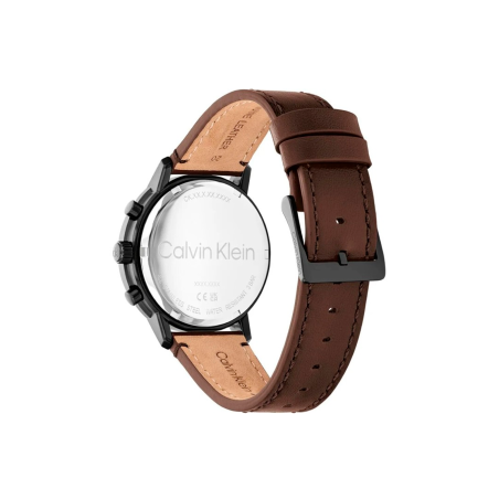 Reloj Calvin Klein Hombre Gauge Multifunción Negro y Marrón 25200498
