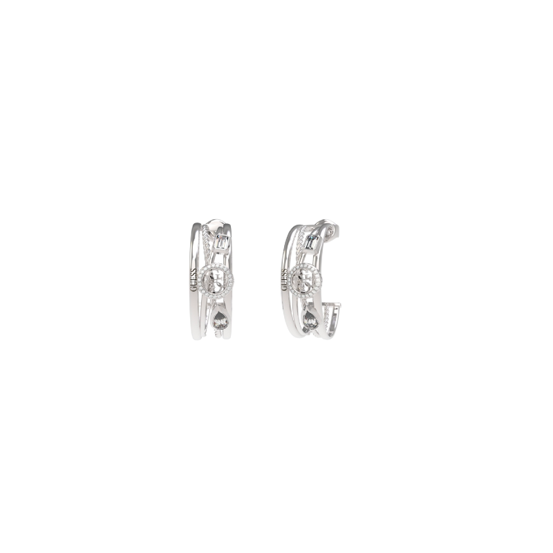 Pendientes Guess Mujer 4G Light Acero JUBE05236JWRHT-U