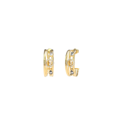 Pendientes Guess Mujer 4G Light Acero Dorado JUBE05236JWYGT-U