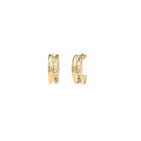 Pendientes Guess Mujer 4G Light Acero Dorado JUBE05236JWYGT-U