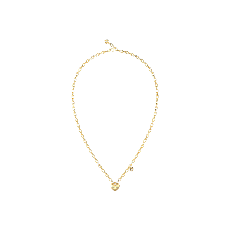 Collar Guess Mujer Crazy In Love Acero Dorado Corazón JUBN05216JWYGT-U