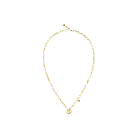 Collar Guess Mujer Crazy In Love Acero Dorado Corazón JUBN05216JWYGT-U