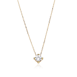 Gargantilla Oro 18k y circonita 5mm "Four"