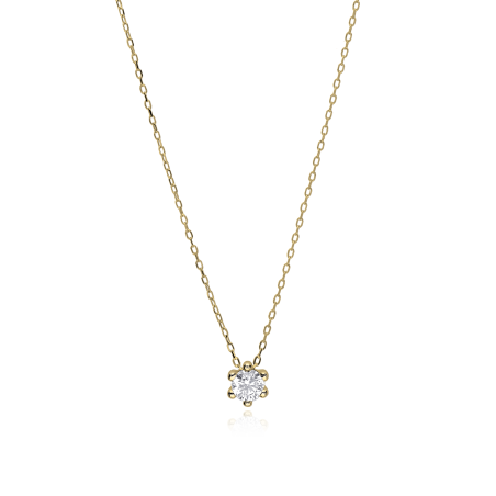 Gargantilla Oro 18k y circonita 5mm "Sixty"