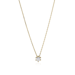 Gargantilla Oro 18k y circonita 4mm "Sixty"