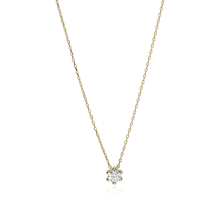 Gargantilla Oro 18k y circonita 4mm "Sixty"