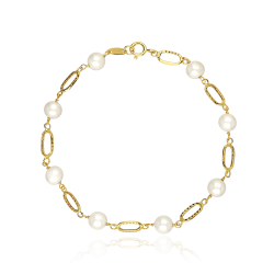 Pulsera Oro 18k y Perlas cultivadas "Andeo"