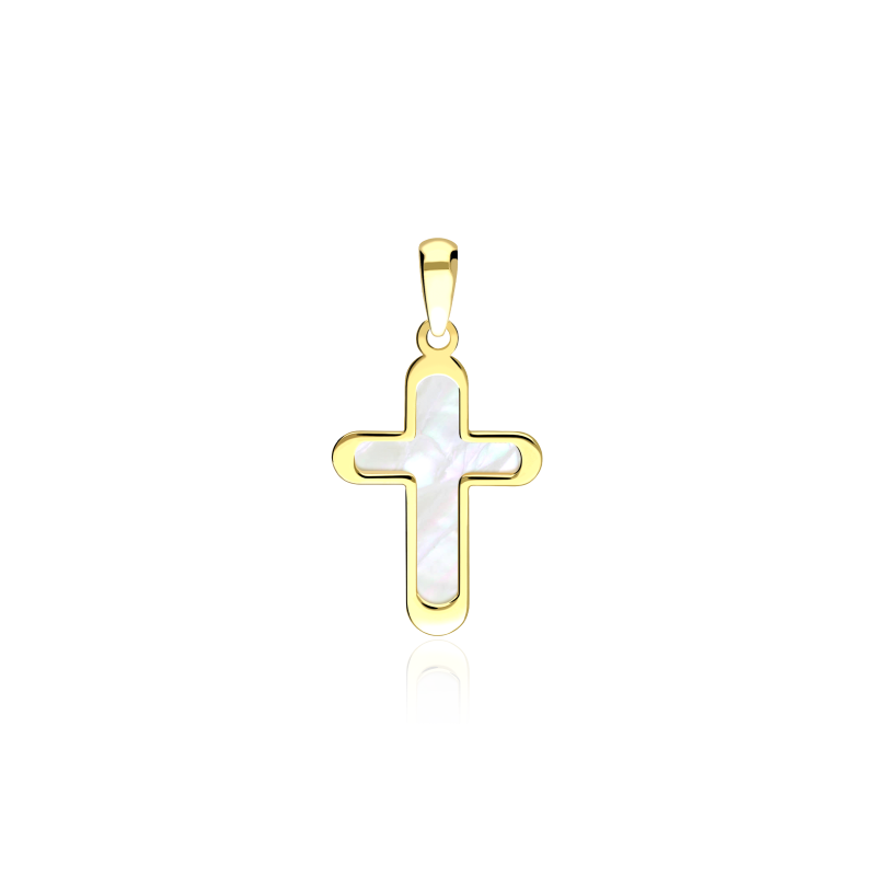 Cruz Oro 18k y Nácar "Merary"
